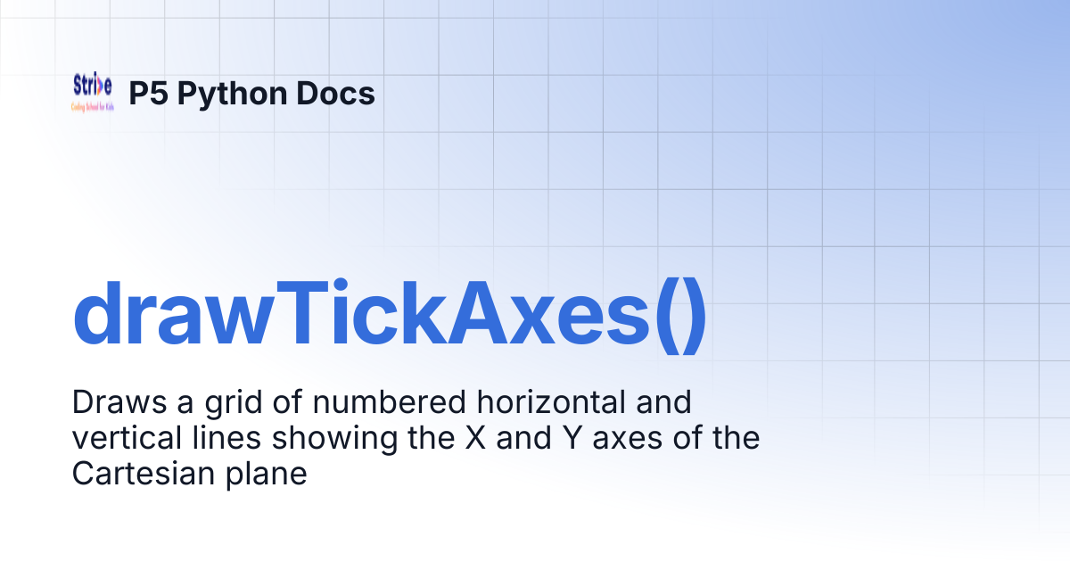 drawTickAxes() | P5 Python Docs
